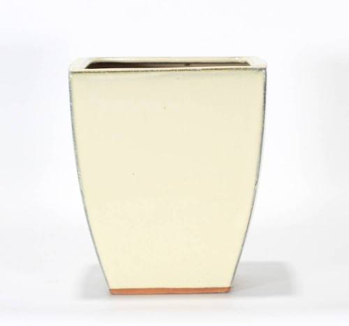 3 - Vaso bonsai smaltato quadrato cm. 15