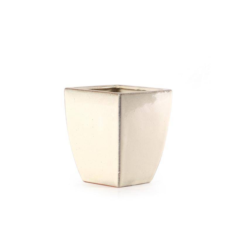 1 - Vaso bonsai smaltato quadrato cm. 16