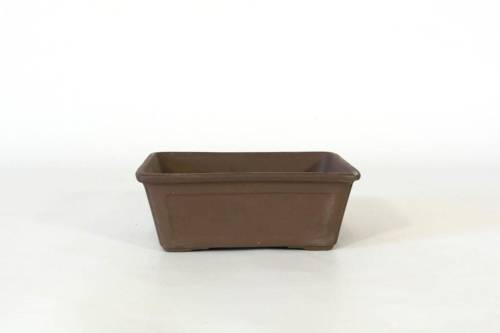 2 - Vaso bonsai smaltato rettangolare cm. 14