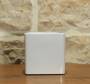 3 - Vaso cubo per Piante e Bonsai in ceramica bianco cm. 12,5