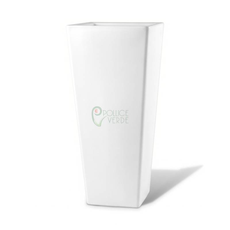 Vaso quadrato alto in resina Naïf cm. 100