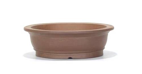 2 - Vaso bonsai in gres tondo con bordo cm. 33