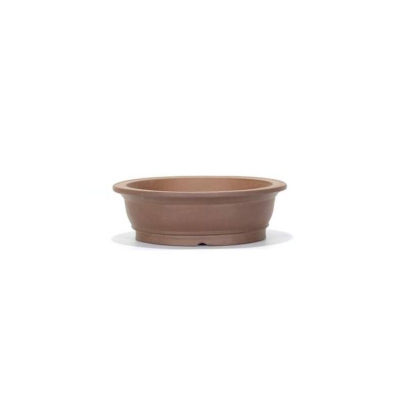 2 - Vaso bonsai in gres tondo con bordo cm. 33