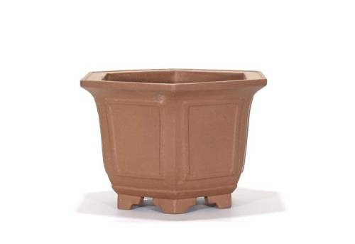 2 - Vaso bonsai in gres esagonale cm. 30