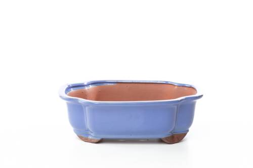 2 - Vaso bonsai smaltato rettangolare cm. 25