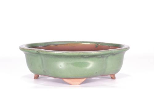 2 - Vaso bonsai smaltato a nuvola cm. 20