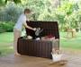 3 - Baule in resina Glenwood - effetto legno colore marrone