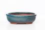 2 - Vaso bonsai smaltato ovale cm. 20
