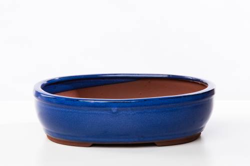 2 - Vaso bonsai smaltato ovale cm. 29