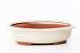 2 - Vaso bonsai smaltato ovale cm. 31