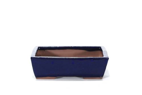 2 - Vaso bonsai smaltato rettangolare cm. 20