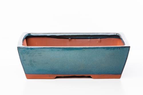2 - Vaso bonsai smaltato rettangolare cm. 30