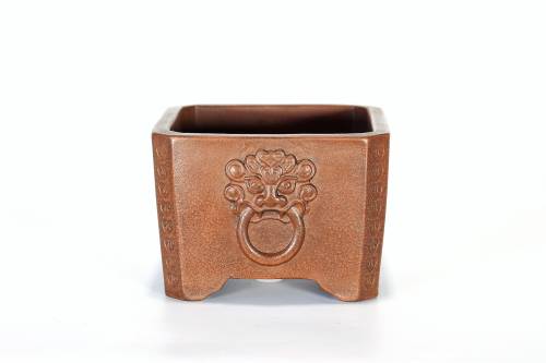 2 - Vaso bonsai quadrato cm. 11,5 artigianale