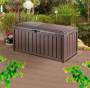 4 - Baule in resina Glenwood - effetto legno colore marrone