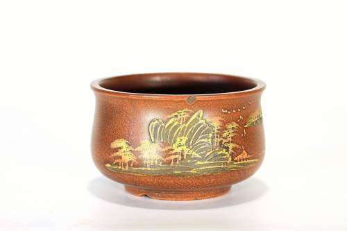 2 - Vaso bonsai tondo cm. 13 artigianale