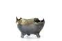 4 - Vaso Raku coppa cm. 12,5 artigianale