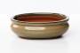 2 - Vaso bonsai smaltato ovale cm. 31