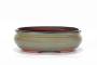 307 - Vaso bonsai smaltato ovale cm. 31