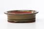 312 - Vaso bonsai smaltato ovale cm. 30
