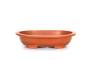 2 - Vaso ovale per Piante e Bonsai in plastica marrone cm. 48