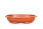 2 - Vaso ovale per Piante e Bonsai in plastica marrone cm. 55