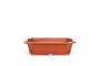 2 - Vaso rettangolare per Piante e Bonsai in plastica marrone cm. 35