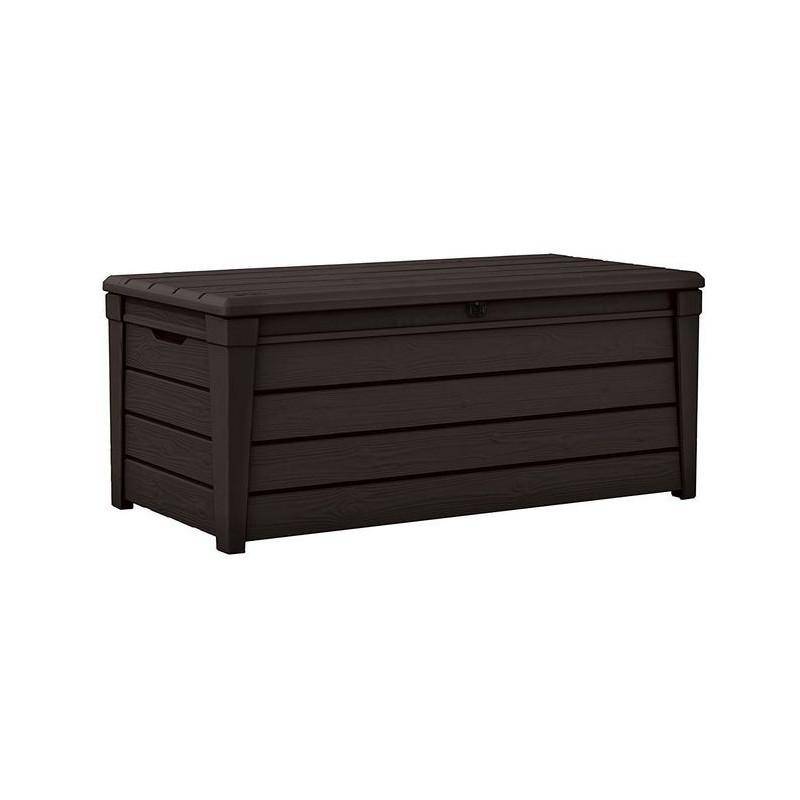 2 - Baule in resina Brightwood colore marrone