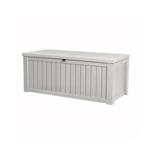 Baule in resina Pool Box 150G Legno - effetto legno colore bianco
