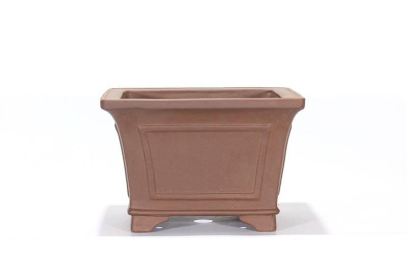 2 - Vaso bonsai in gres quadrato alto cm. 26