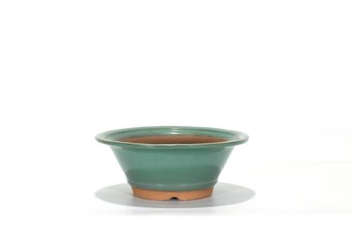 2 - Vaso bonsai smaltato tondo cm. 22,5