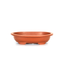 Vaso ovale per Piante e Bonsai in plastica marrone cm. 48