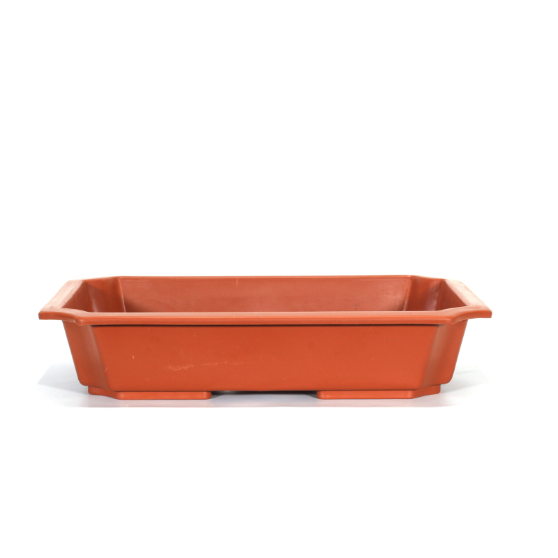 Rectangular brown plastic pot for Plants and Bonsai cm. 55