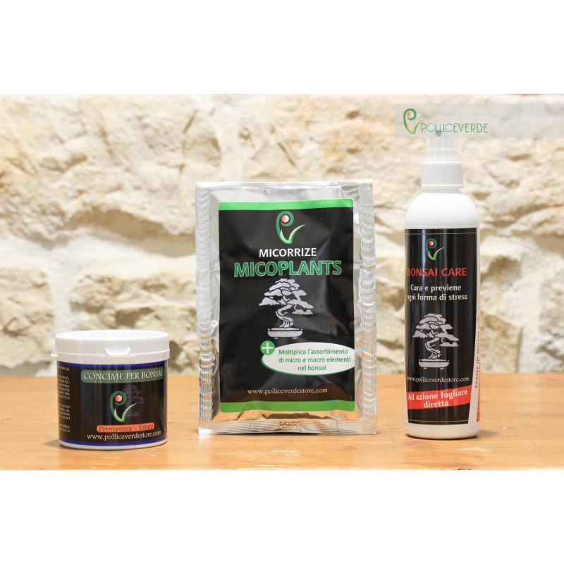 KIT 3 prodotti per Concimazione e Cura BONSAI - Pollice Verde