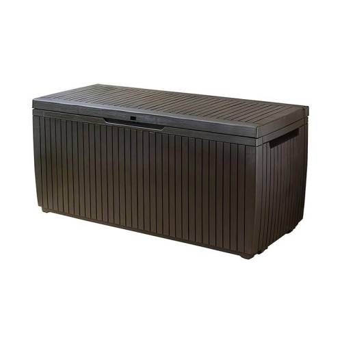 2 - Baule in resina Springwood - effetto legno colore marrone
