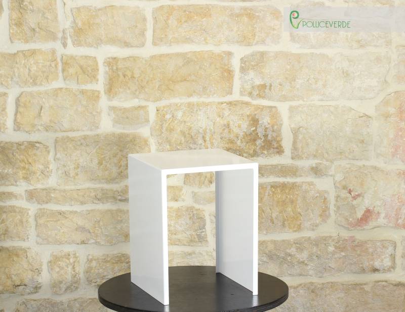 10 - Espositore alzatina per piante e bonsai - base cm. 30x30 - altezza cm. 40