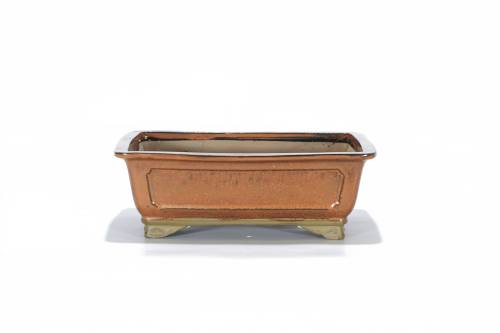 2 - Vaso bonsai smaltato rettangolare cm. 32