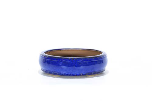 2 - Vaso bonsai smaltato tondo cm. 26