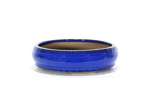 2 - Vaso bonsai smaltato tondo cm. 32