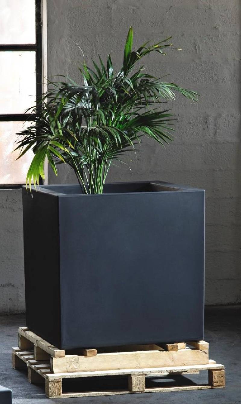 1 - Cubo liscio in resina Fenice cm. 45
