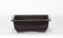 2 - Vaso rettangolare per Piante e Bonsai in plastica nera cm. 20