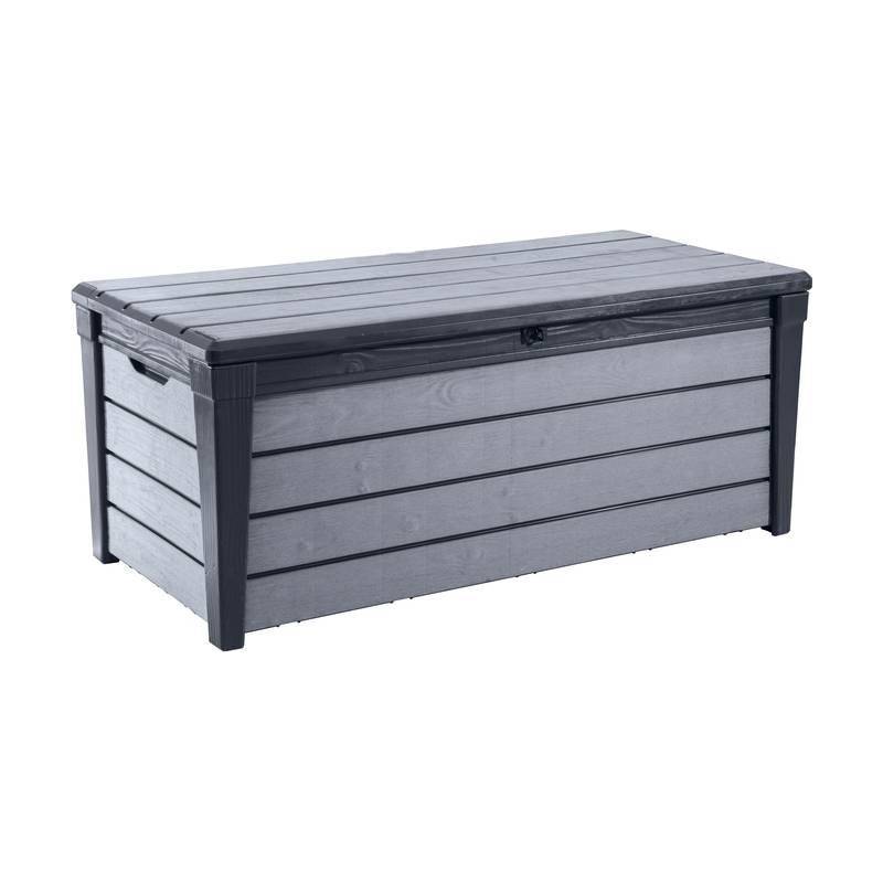 2 - Baule in resina Brushwood - effetto legno colore grafite