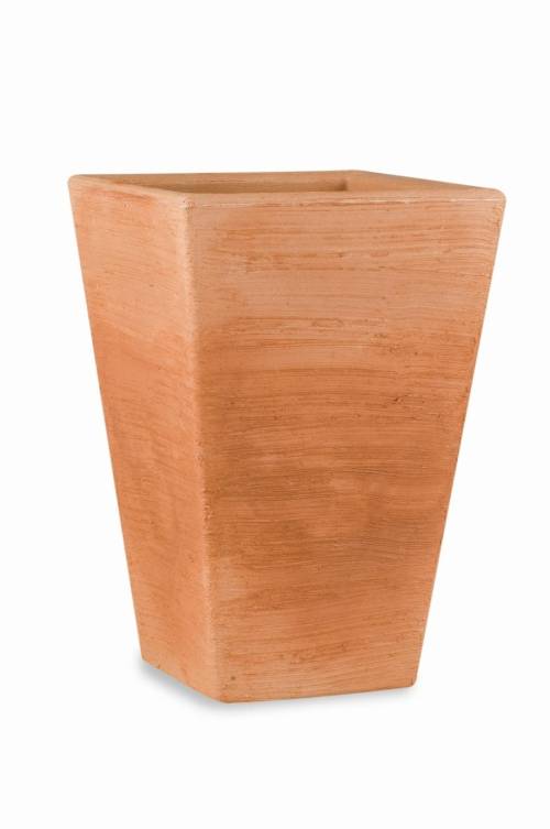8 - Vaso quadrato in resina Giglio 80 cm.