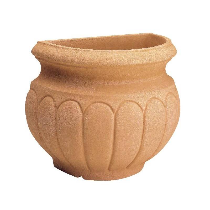 1 - Vaso Resina a Parete Baccellato cm. 49