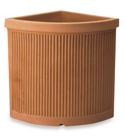 9 - Vaso Resina Angolare Millerighe cm. 44
