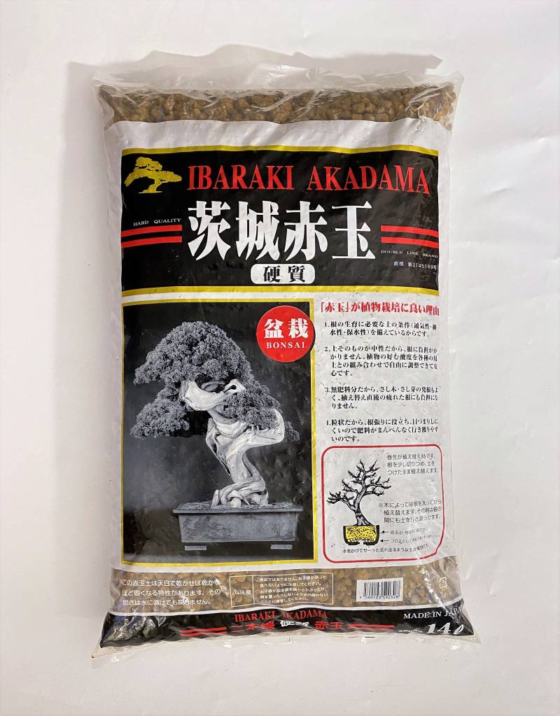 2 - Akadama Ibaraki Hard Quality grano 5/10 mm. - sacco 14 lt.