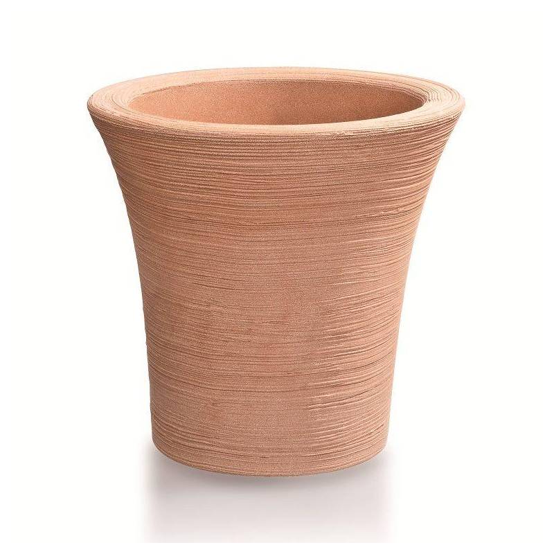 1 - Vaso tondo in resina Mimosa 50 cm.