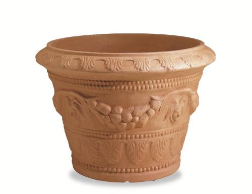 2 - Vaso conico Festonato con Ghirlande 79 cm.
