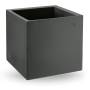 154 - Vaso cubo in resina Cosmos 45 cm.