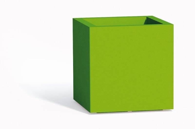 154 - Vaso d'arredo in resina quadrato CUBE cm. 40