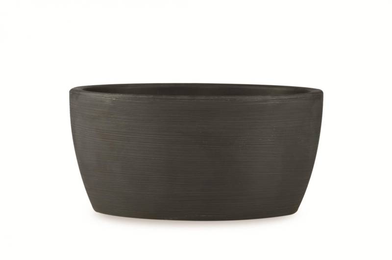 154 - Vaso ovale in resina Iris 45 cm.